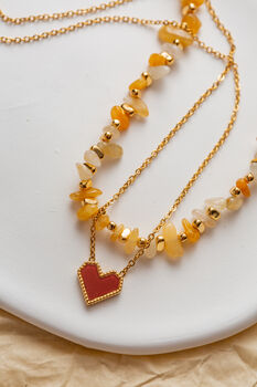 Sweetheart 18ct Gold Plated Necklace Set, 7 of 9