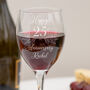 Personalised Happy Anniversary Wine Glass, thumbnail 2 of 4
