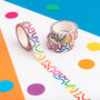 Rainbow Squiggles Pattern Decorative Washi Tape, thumbnail 1 of 3