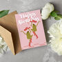 Dancing Frog Birthday Card | Cowgirl Frog Birthday Card, thumbnail 4 of 9