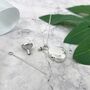 Personalised Sterling Silver Engraved Heart Cremation Ashes Urn Necklace, thumbnail 9 of 12