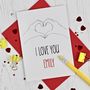 Personalised I Love You Card, thumbnail 2 of 2