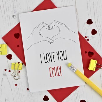 Personalised I Love You Card, 2 of 2