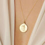 9ct Solid Gold Saint Christopher Medallion Necklace, thumbnail 1 of 5