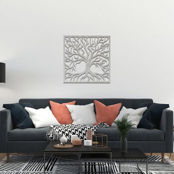 Timeless Tree Metal Wall Art: Roots Of Life Decor, 9 of 11