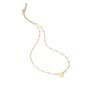 Sterling Silver Gold Plated Heart Bead Disc Necklace, thumbnail 2 of 7