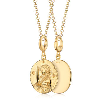 18ct Gold Virgo Zodiac Charm Necklace, 3 of 6