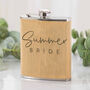Personalised Bridesmaid Bamboo Hipflask, thumbnail 2 of 2