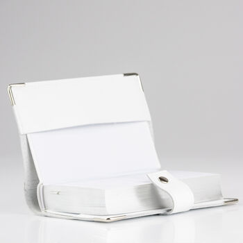 Personalised White Leather Bible Cover And Bible, 6 of 10