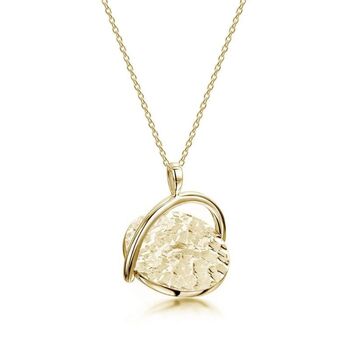 Personalised 18 K Gold Plated Spinning Disk Necklace, 2 of 4