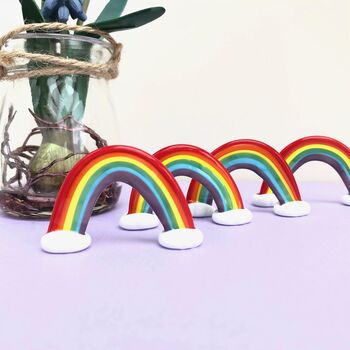 Handblown Small Glass Rainbow Decoration, 2 of 6