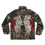 Sequin Wings And Roses Personalised Kids Camo Jacket, thumbnail 10 of 11