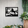 Galloping Horse Metal Wall Art Gift For Outdoor Garden Decor, thumbnail 4 of 10