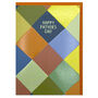 Happy Father's Day Colourful Harlequin Card, thumbnail 1 of 2