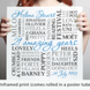 Personalised 21st Birthday Square Word Art, thumbnail 11 of 11