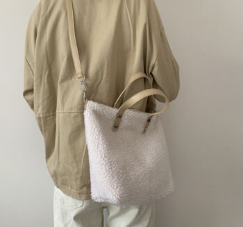 Detachable Fluffy Wool Shoulder And Handbag, 7 of 7
