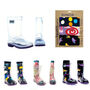 Squelch Transparent Wellies And Three Sock Set Spots, thumbnail 2 of 7