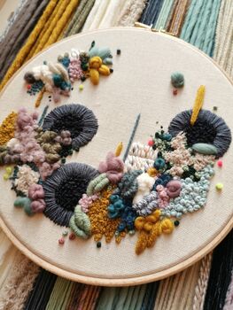 Modern Abstract Embroidery Kit, 4 of 5