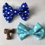 Blue Or Turquoise Dog Bow/ Bow Tie For Dogs, thumbnail 1 of 4