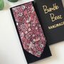 Liberty Tie In Burgundy Strawberry Thief Birds Motif, thumbnail 8 of 8