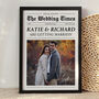 Personalised Wedding Gift, Wedding Newspaper Print, thumbnail 3 of 6