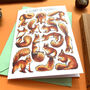 Red Squirrels Watercolour Greeting Card, thumbnail 2 of 8