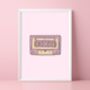 Harry Styles Debut Inspired Cassette Print, thumbnail 1 of 5