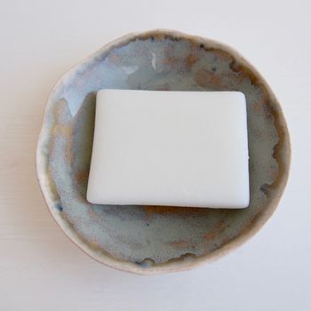 Handmade Blue Brown Ceramic Soap Dish, 4 of 12
