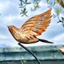 Handmade Copper Bird Garden Sculptures – Set Of Three, thumbnail 4 of 7