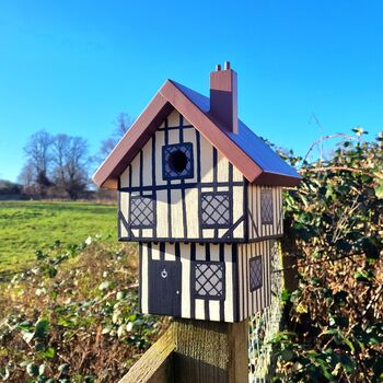 Personalised Tudor House Bird Box, 3 of 9