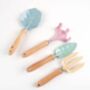 Childs Personalised Pastel Garden Tools, thumbnail 3 of 7
