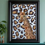 Custom Leopard Print Giraffe Personalised Art, thumbnail 1 of 8