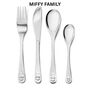 Miffy Four Piece Childrens Cutlery Sets Stainless Steel, thumbnail 2 of 12
