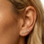 Gold Or Silver Mama Script Stud Earrings, thumbnail 2 of 4