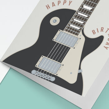 Electric Guitar Birthday Card | Les Paul Card, 4 of 6