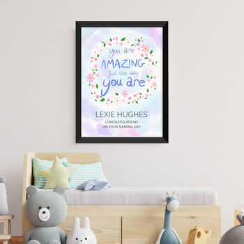 Personalised Amazing Floral Christening Print, 2 of 12