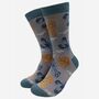 Men's Bamboo Socks Gift Box Puffin Lobster, thumbnail 4 of 4