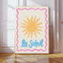 Le Soleil Sun Summer Art Print, thumbnail 1 of 3