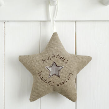 Personalised Embroidered Hanging Star Gift For Boy Or Girl, 11 of 12