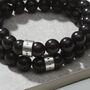 Personalised Wooden Bead Mens Bracelet, thumbnail 2 of 6