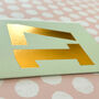 Mini Gold Foiled Number Seventeen Card, thumbnail 4 of 5