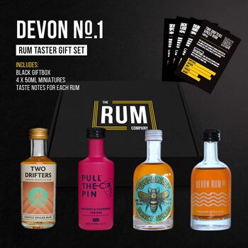 Devon Rum Taster Set Gift Box One, 3 of 4