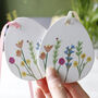 Set Of Three Ceramic Wildflower Easter Decorations, thumbnail 7 of 8