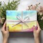 Luxury Abstract Rainbow Wrapping Paper, thumbnail 6 of 7