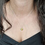 Citrine Gemstone Pendant Necklace Silver, thumbnail 2 of 5