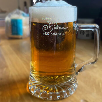21st Birthday Stein Beer Glass, 5 of 5