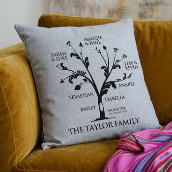 Personalised Family Tree Cushion, 3 of 9