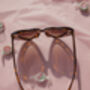 Tortoise Shell Chunky Oversized Heart Sunglasses, thumbnail 7 of 7