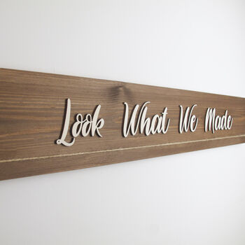Personalised Look What I Made Sign Art Dispaly, 3 of 5