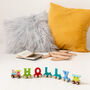 Personalised Colourful Christening Name Train, thumbnail 6 of 12